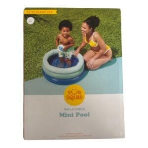 Target Sun Squad Inflatable Mini Pool - Blue and Green